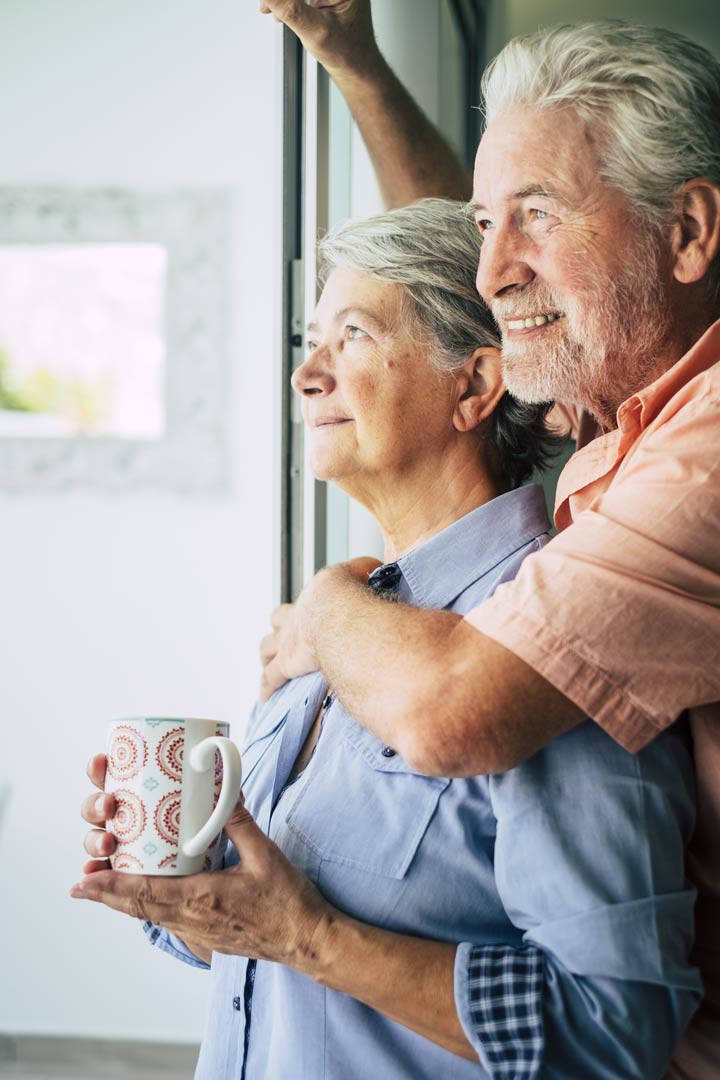 Image of happy couple now they have piece of mind they found a reliable IFA in Shrewsbury