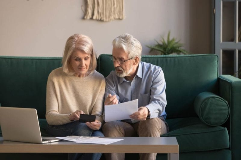 Image of couple discussing inheritance tax planning